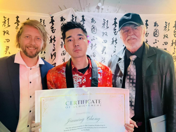 Jiaming Chong Receives Outstanding Young Producer Award and Disc