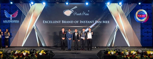 Meet Mee has been awarded Excellent Brand of Instant Pan Mee by the most  authoritative 5th Lang International Corporate Titan Awards (LICTA)