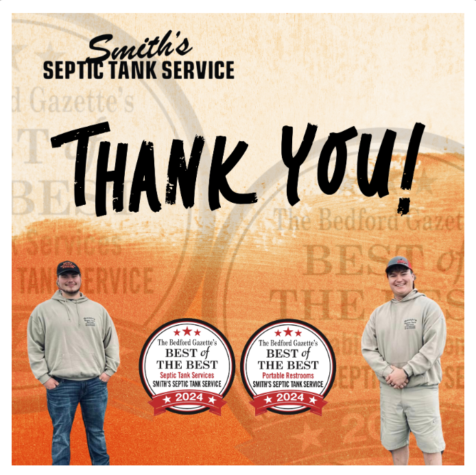 Smith's Septic Tank Service Honored as 2024 Best of the Best in Portable Restrooms and Septic Services