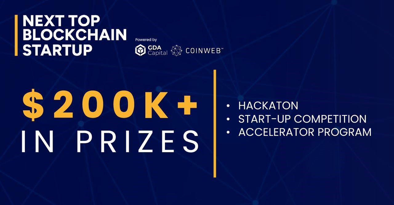 GDA Capital & Coinweb Launch The Next Top Blockchain Startup Competition with a $200k+ Prize Pool to Fuel Innovation and Growth in Web3.
