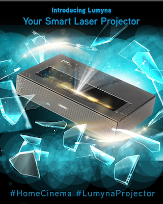 Lumyna introduces the ultimate smart laser projector: redefining home entertainment
