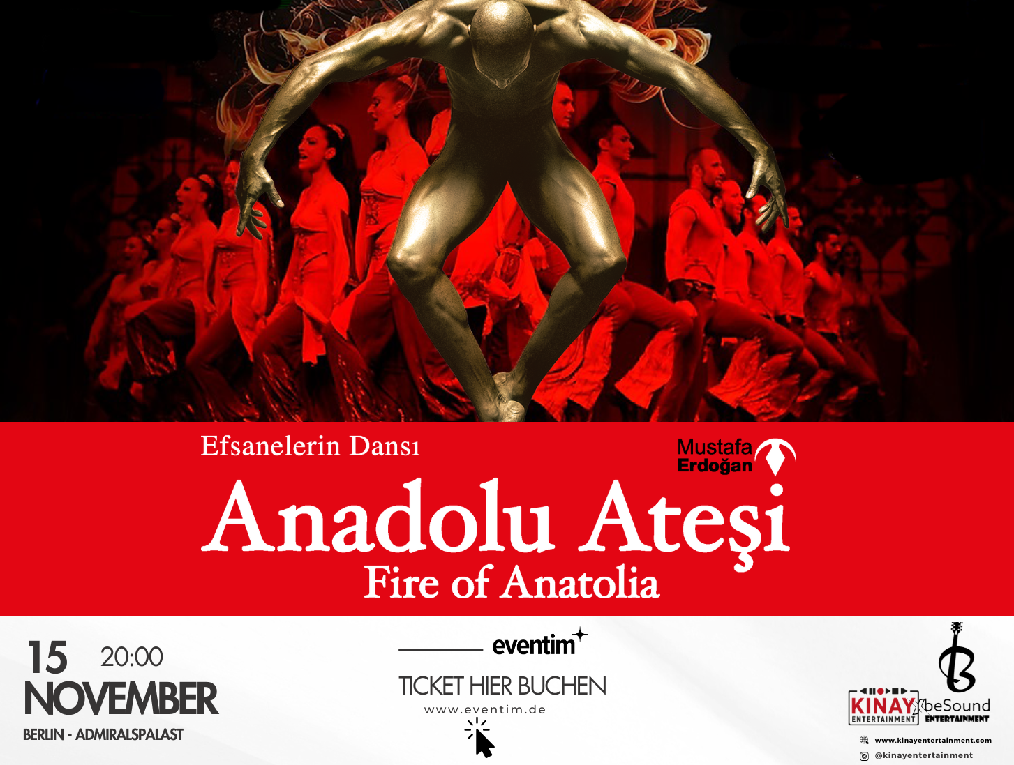 Anadolu Ateşi European Tour: A Cultural Extravaganza Presented by Kınay Entertainment and beSound Entertainment