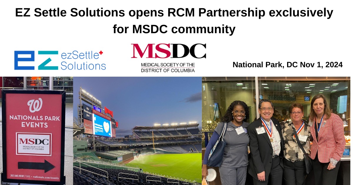 EZ Settle Solutions opens RCM Partnership exclusively for MSDC community